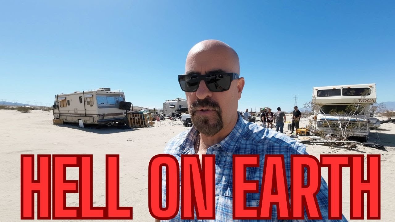LIVING IN A CAR: PEOPLE SHARE THE HARSH REALITY OF SKID ROW IN THE DESERT - A CITY OF SHACKS