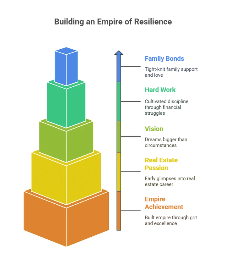 Real estate investment pyramid showing risk and return levels by asset class.